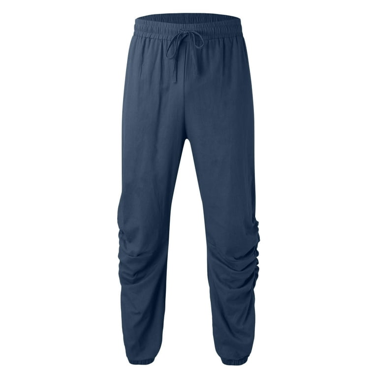 CAICJ98 Sweatpants For Men Men's Solid Pant Line Design Fitness