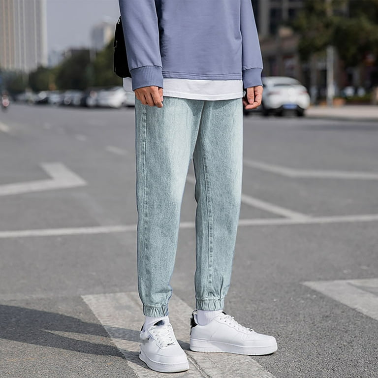 CAICJ98 Sweatpants For Men Mens Lightweight Gym Jogger Pants Men s Workout Sweatpants with Zip Pocket Blue XXL Walmart