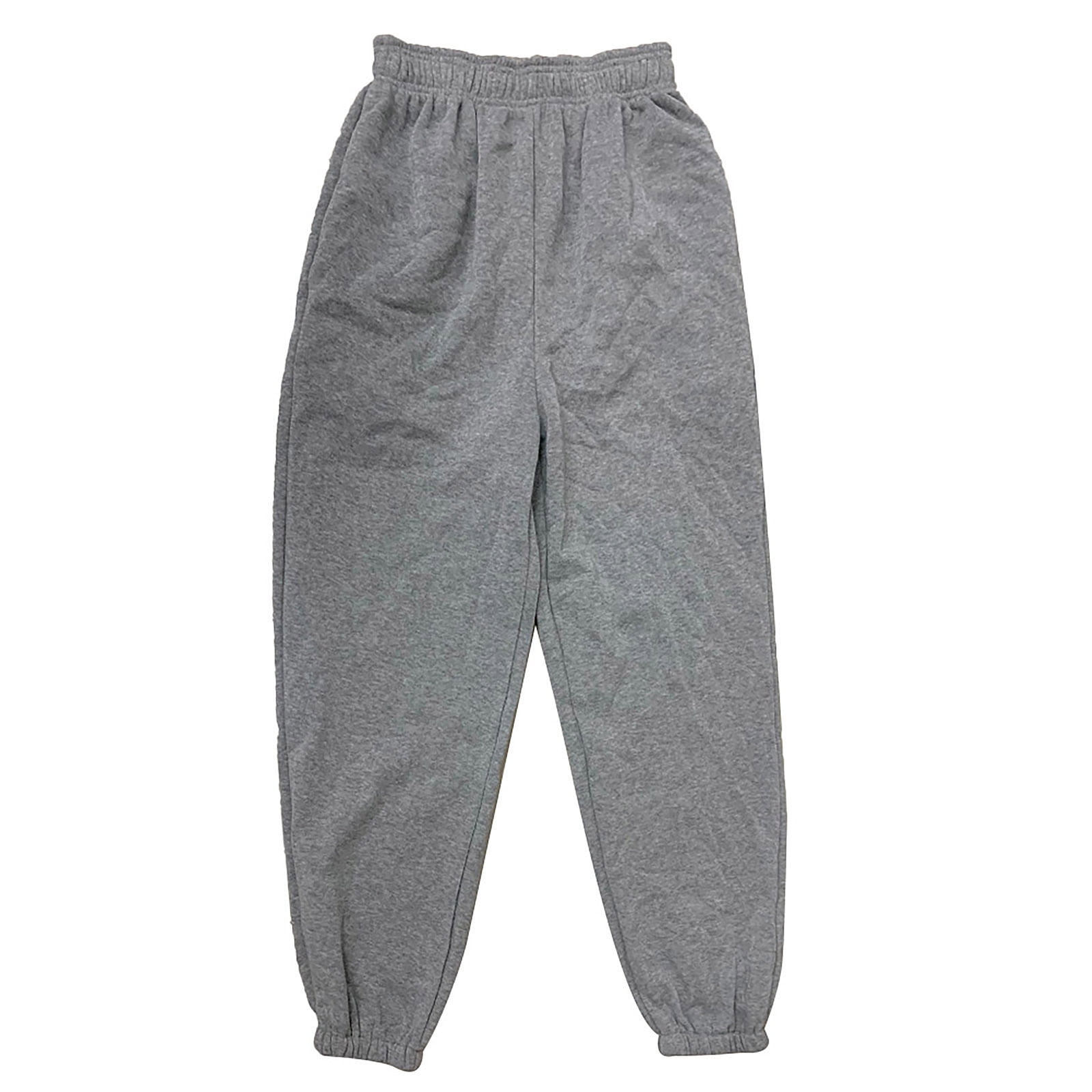 CAICJ98 Sweatpants Women Women s Solid High Drawstring Waist Long