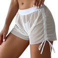 thumbnail image 1 of CAICJ98 Swim Shorts Women Women Plus Size Swim Pants Low Waist Swim Shorts Swimsuit Shorts White,5XL, 1 of 4