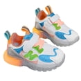 thumbnail image 1 of CAICJ98 Toddler Athletic Shoes Lightweight Casual Shoes Soft Sole Breathable Light Up Sneakers for Boys Orange (Toddler/Little kid),10, 1 of 7