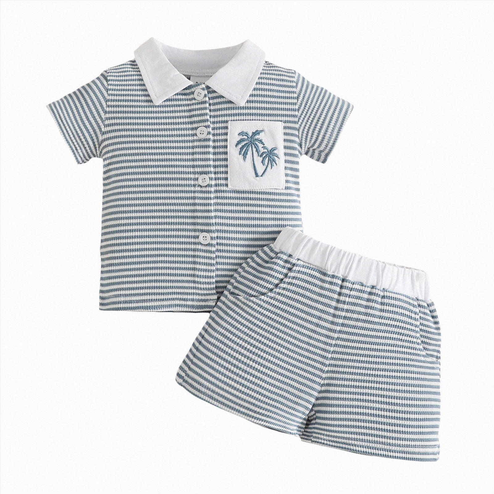 CAICJ98 Toddler Baby Boy Flamingo Short Sleeve Button Down Shirt ...