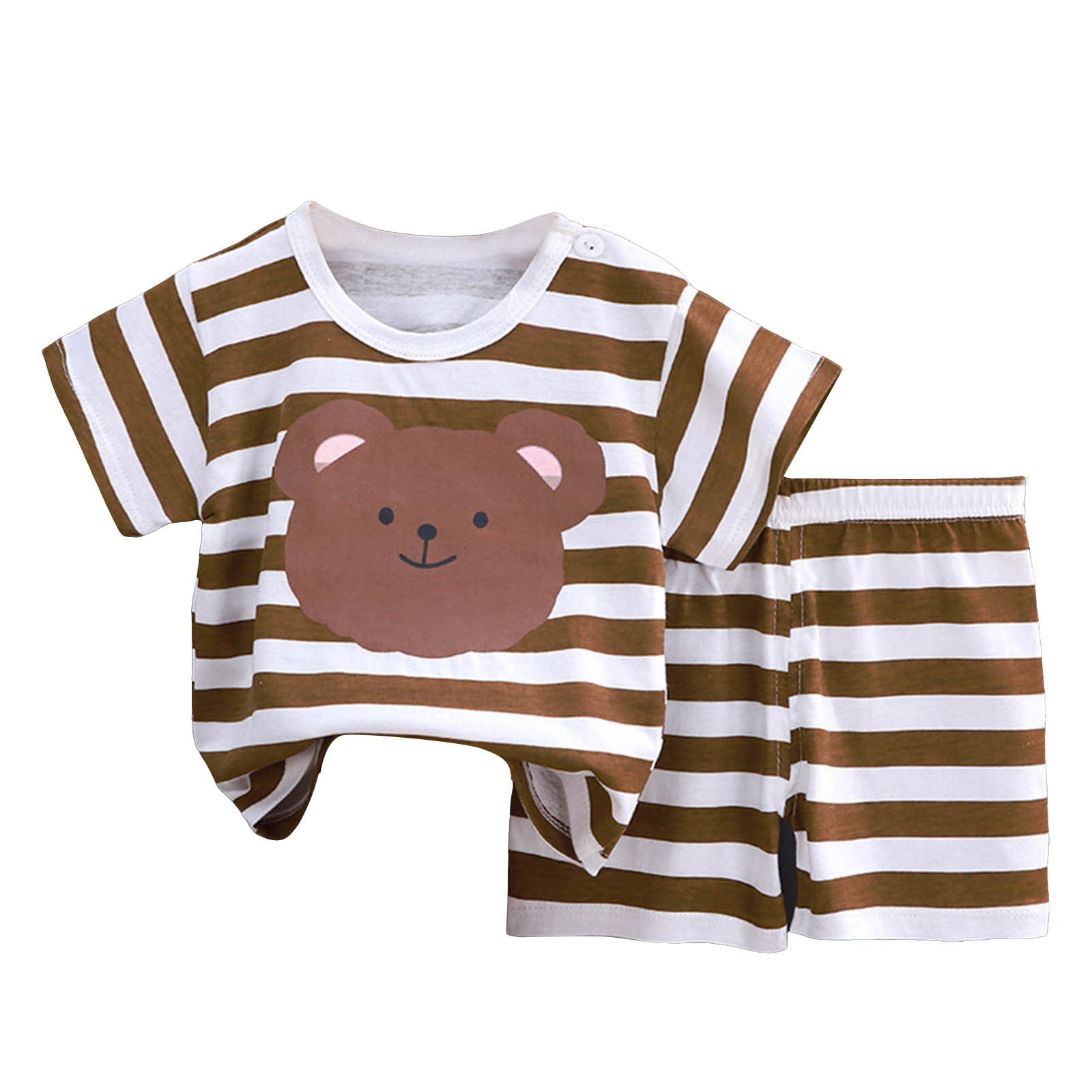 CAICJ98 Toddler Baby Boy Summer Clothes Cute Cartoon Print Short Sleeve ...