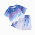 thumbnail image 1 of CAICJ98 Toddler Baby Boy Summer Clothes Retro Camo Hunting Shirts T-Shirt Camouflage Shorts Set 6 12 18 24 Months 2T 3T 4T Baby Outfits Boy (Blue,9-10 Years), 1 of 4