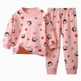 thumbnail image 1 of CAICJ98 Toddler Baby Girl Clothes 3 6 12 18 24 Months 2T 3T 4T 5T Boys Fall Winter Outfits Solid Color Long Sleeve Elastic Waist Everyday Outfit Set 2PCS (Pink,4-5 Years), 1 of 4
