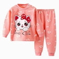 thumbnail image 1 of CAICJ98 Toddler Baby Girl Clothes 3 6 12 18 24 Months 3T 4T 5T Outfits Fall Winter Cute Casual Cotton Long Sleeve Crewneck Sweatshirt + Pants Sets (Pink,18-24 Months), 1 of 4