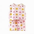 thumbnail image 1 of CAICJ98 Toddler Baby Girl Summer Clothes 3 6 12 18 Months 2T 3T 4T 5T Boys Outfits Sleeveless Beach Tank Tops + Shorts Set (Pink,6-12 Months), 1 of 4