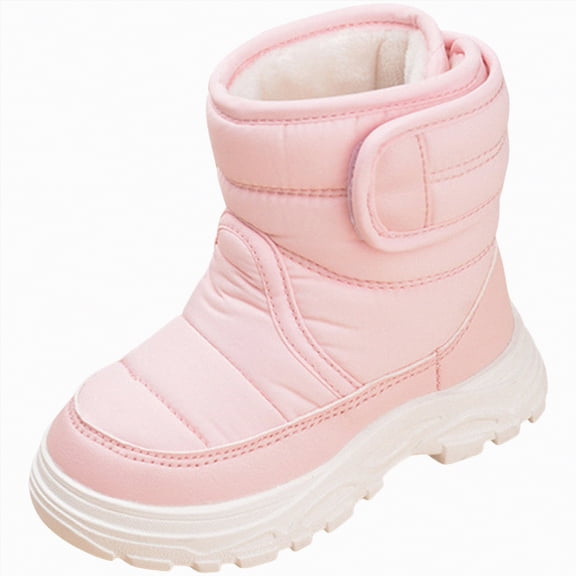 CAICJ98 Toddler Boy Girl Snow Boots Cold Weather Waterproof Non Slip Warm Shoes Winter Boots Toddler Boy Girl (Toddler),9