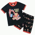 thumbnail image 1 of CAICJ98 Toddler Boy Pajamas Truck Summer Pjs for Boys Sleepwear Cotton Kids Short Sets Clothes (7-8 Years,Black), 1 of 7