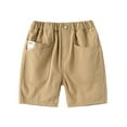 thumbnail image 1 of CAICJ98 Toddler Boy Uniform Shorts, School Uniforms for Boys Cargo Jogger Shorts Boys Clothes Shorts Summer Classic Fit Khaki,2-3 Years, 1 of 3