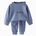 thumbnail image 1 of CAICJ98 Toddler Clothes for Boys Baby Fall Winter Outfits Long Sleeve Crewneck Sweatshirt Top Pants Set Cute 3 6 12 18 24 Months 2T 3T 4T 5T Toddler Baby Outfits (Dark Blue,4-5 Years), 1 of 4