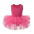 thumbnail image 1 of CAICJ98 Toddler Girls Dress Camisole Dance Tutu Leotard with Fluffy 4-Layers Baby Ballet Dress for Ballearina Hot Pink,4-5 Years, 1 of 2