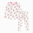 thumbnail image 1 of CAICJ98 Toddler Girls Pajamas Soft Cotton Pjs Set Little Kids 2 Piece Long Sleeve Sleepwear,Size 5-6 Years, 1 of 8