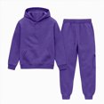 thumbnail image 1 of CAICJ98 Toddler Kids Sweatsuit Girls Boys 2 Piece Tracksuit Jogging Outfits Set Hooded Sweatshirt and Jogger Sweatpants Clothing Sets,Size 13-14 Years, 1 of 6