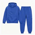thumbnail image 1 of CAICJ98 Toddler Kids Sweatsuit Girls Boys 2 Piece Tracksuit Jogging Outfits Set Hooded Sweatshirt and Jogger Sweatpants Clothing Sets,Size 6-7 Years, 1 of 6