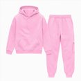 thumbnail image 1 of CAICJ98 Toddler Kids Sweatsuit Girls Boys 2 Piece Tracksuit Jogging Outfits Set Hooded Sweatshirt and Jogger Sweatpants Clothing Sets,Size 9-10 Years, 1 of 6
