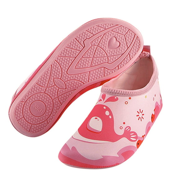 CAICJ98 Toddler Shoes Beach Dry Kids Shoes Shoes Quick Diving Outdoor Kids Swimming Cartoon Water Animal Children Baby Summer Shoes for Girls,Pink