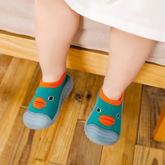 CAICJ98 Toddler Shoes Children Toddler Shoes Autumn and Winter Boys and Girls Baby Floor Socks Non Slip Comfortable Baby Boys Shoes Size 7,Green