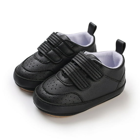 CAICJ98 Toddler Shoes Spring and Autumn Children Baby Toddler Shoes Boys and Girls Flat Bottom Non Slip Lightweight Baby Sneaker Shoes,Black