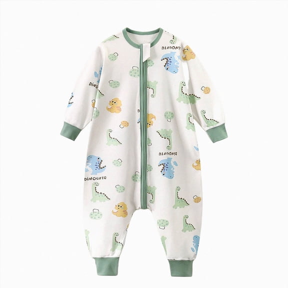 CAICJ98 Toddler Sleep Bag Cotton Winter Zipper Baby Sleep Sack with Feet Warm Toddler Wearable Blanket Baby Girl Outfits (AG,6-12 Months)