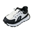 thumbnail image 1 of CAICJ98 Toddler Tennis Shoes Boys Girls Breathable Casual Shoes Fashion All Season Children Sports Shoes Flat Thick Bottom Lightweight Sneakers Boys Girls Black,8.5(Toddler/Little Kid), 1 of 7
