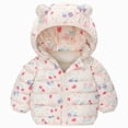 thumbnail image 1 of CAICJ98 Toddler Winter Coat Baby Puffer Jacket Boy Girl Hooded Dinosaur Coat (Beige,5-6 Years), 1 of 7