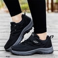 thumbnail image 1 of CAICJ98 Walking Shoes Women Slip on Sneakers Women Walking Shoes Arch Support Tennis Shoes,Black, 1 of 5