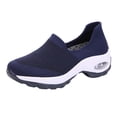 thumbnail image 1 of CAICJ98 Walking Shoes Women Walking Shoes Women Breathable Cushion Running Tennis Fashion Sneakers with Arch Support,Blue, 1 of 5