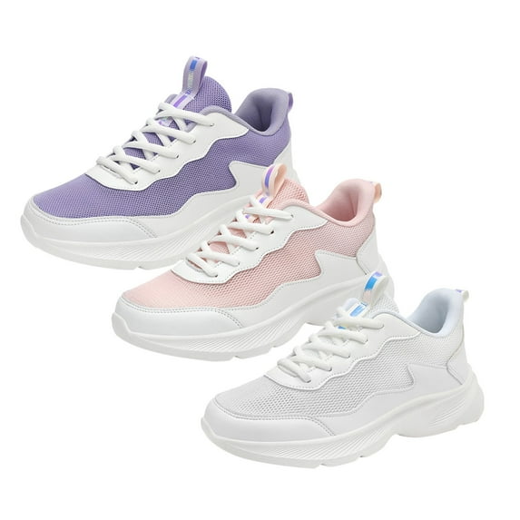 CAICJ98 Walking Shoes Women Women's Walking Shoes - Casual Knit Lightweight Running Slip On Sneakers,B