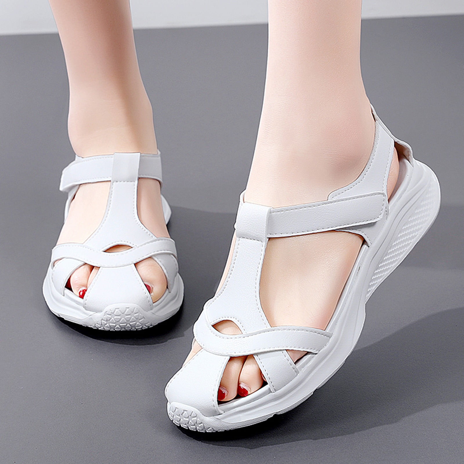 White summer sandals 2019 sale