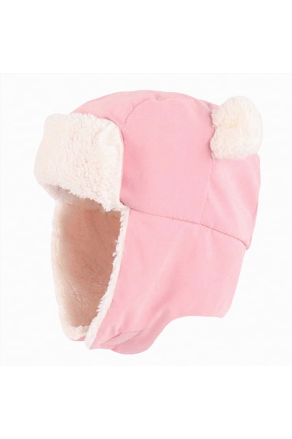 Waterproof Toddler Winter Hat Baby Boy Winter Hat with Warm Fleece Kids Trapper Hat Girls Winter Hat Toddler Snow Hat 2-4 Years,Red
