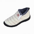 thumbnail image 1 of CAICJ98 Winter Boots Women Warm Lined Waterproof Slip On Booties Comfort Ankle Boots Outdoor Women’s Snow Boots (White,Size 9.5), 1 of 9