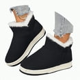 thumbnail image 1 of CAICJ98 Winter Boots for Women Waterproof Ankle Booties Synthetic Leather Fashion Woman Snow Boots (Black,Size 8.5), 1 of 9