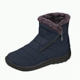 thumbnail image 1 of CAICJ98 Women Boots Winter Warm Lined Ankle Booties Insulated Waterproof Snow Boots for Women (Blue,Size 6), 1 of 9