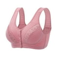 thumbnail image 1 of CAICJ98 Women Bras Comfort Soft Breathable Bra Wireless Front Closure Bras Pink,42, 1 of 2