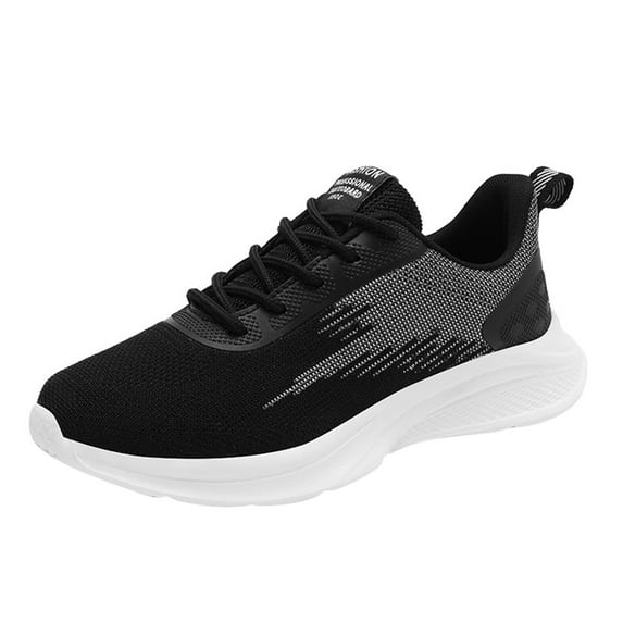CAICJ98 Women'S Fashion Sneakers Walking Shoes for Women Casual Lace Up Lightweight Tennis Running Shoes,Black