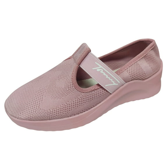 CAICJ98 Women'S Fashion Sneakers Women's Slip-on Walking Shoes Mesh Casual Athletic Tennis Gym Sneakers,Pink