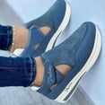thumbnail image 1 of CAICJ98 Women'S Fashion Sneakers Women's Sock Walking Shoes Comfortable Mesh Lightweight Slip On Sneakers,Blue, 1 of 3