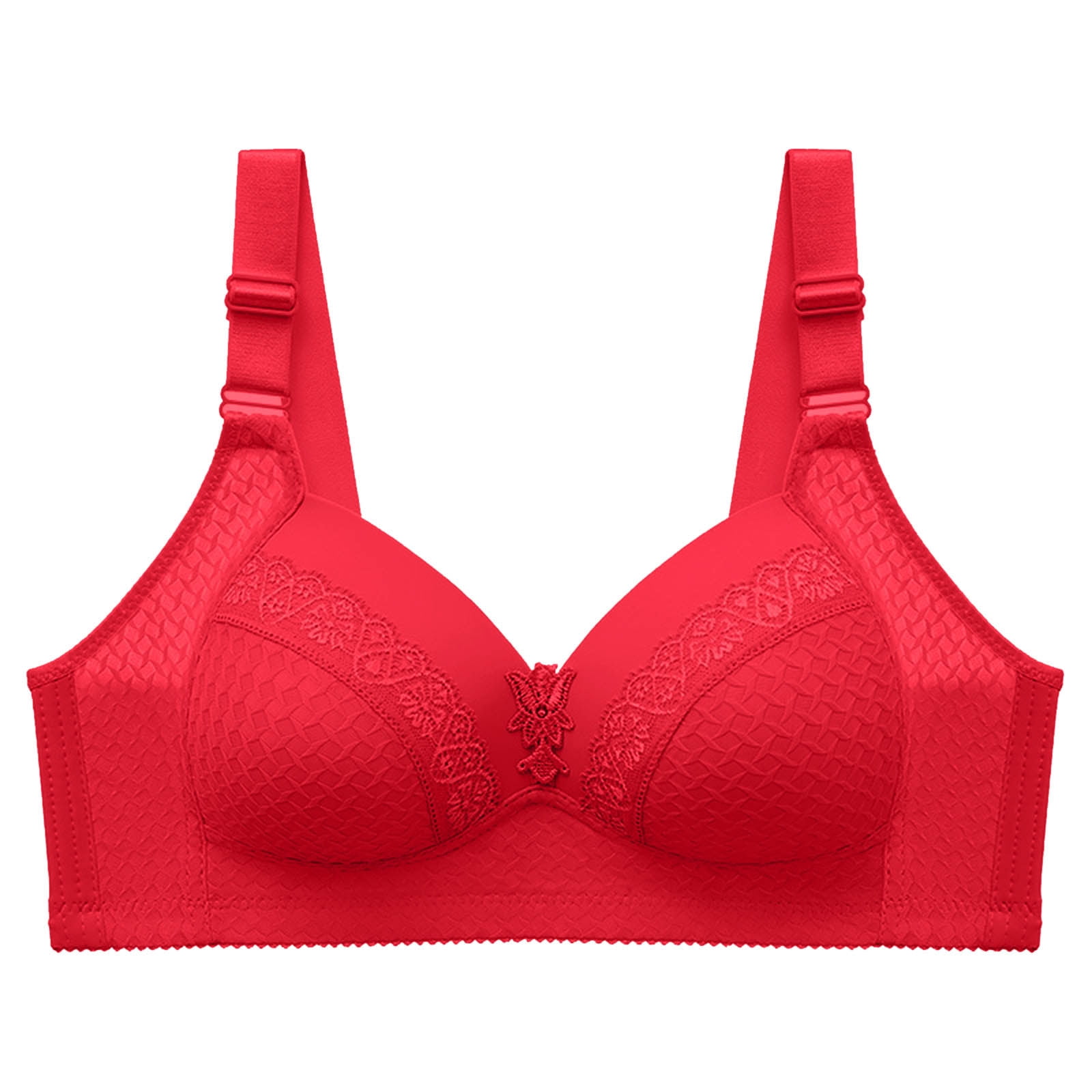 CAICJ98 Women'S Lingerie Out Bra Plus Hollow Size Yoga Sports Underwear  Stretch Women's Bra Red,38 