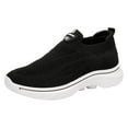 thumbnail image 1 of CAICJ98 Women’S Sneakers Works Women's Comfort Low Vamp Slip on Sneaker, Wide Width Available,Black, 1 of 5