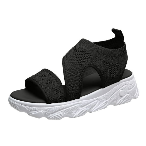 CAICJ98 Women Shoes Women's Comfortable Thong Sandals Bohemian Casual Walking Flip Flops with Arch Support for Outdoor Summer Beach,Black