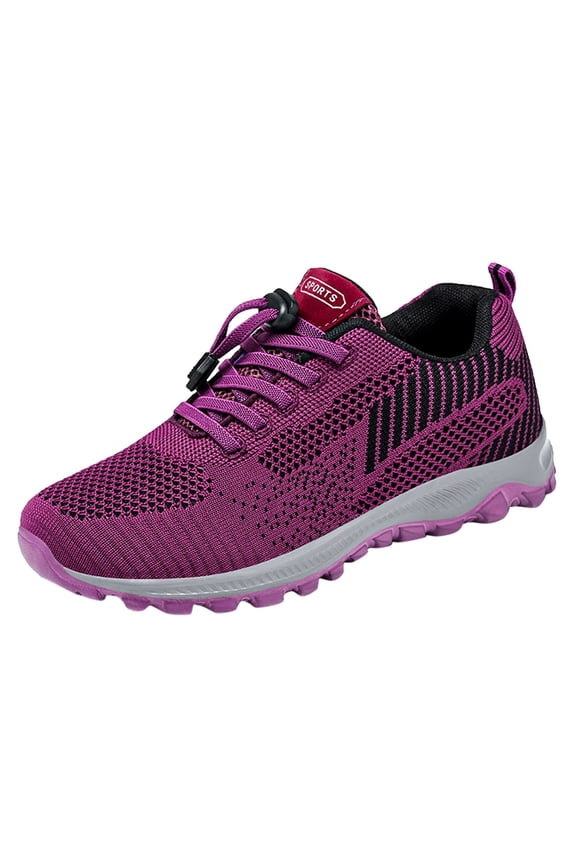 Women Shoes Women's Running Shoes Breathe Mesh Tennis Sneakers Lace Up Lightweight Walking Shoes,Purple