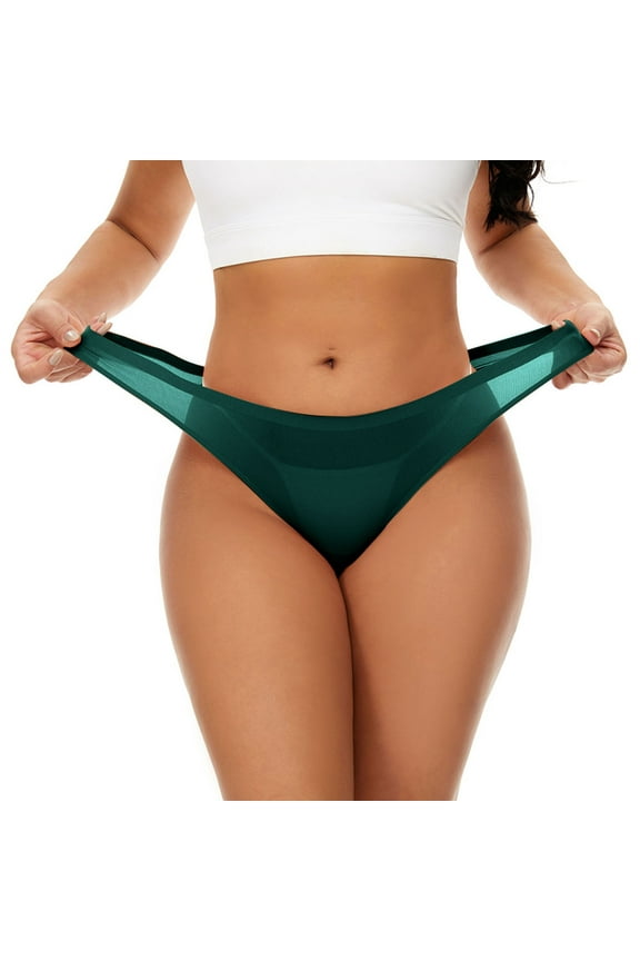 Women Underwear Women's Emily Sheer Micro Thong Panty,Green