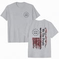thumbnail image 1 of CAICJ98 Women's 250Th America Anniversary Casual Printed Crew Neck T-Shirt Faith Freedom 250 Years Women's T Shirts (Grey,S), 1 of 7
