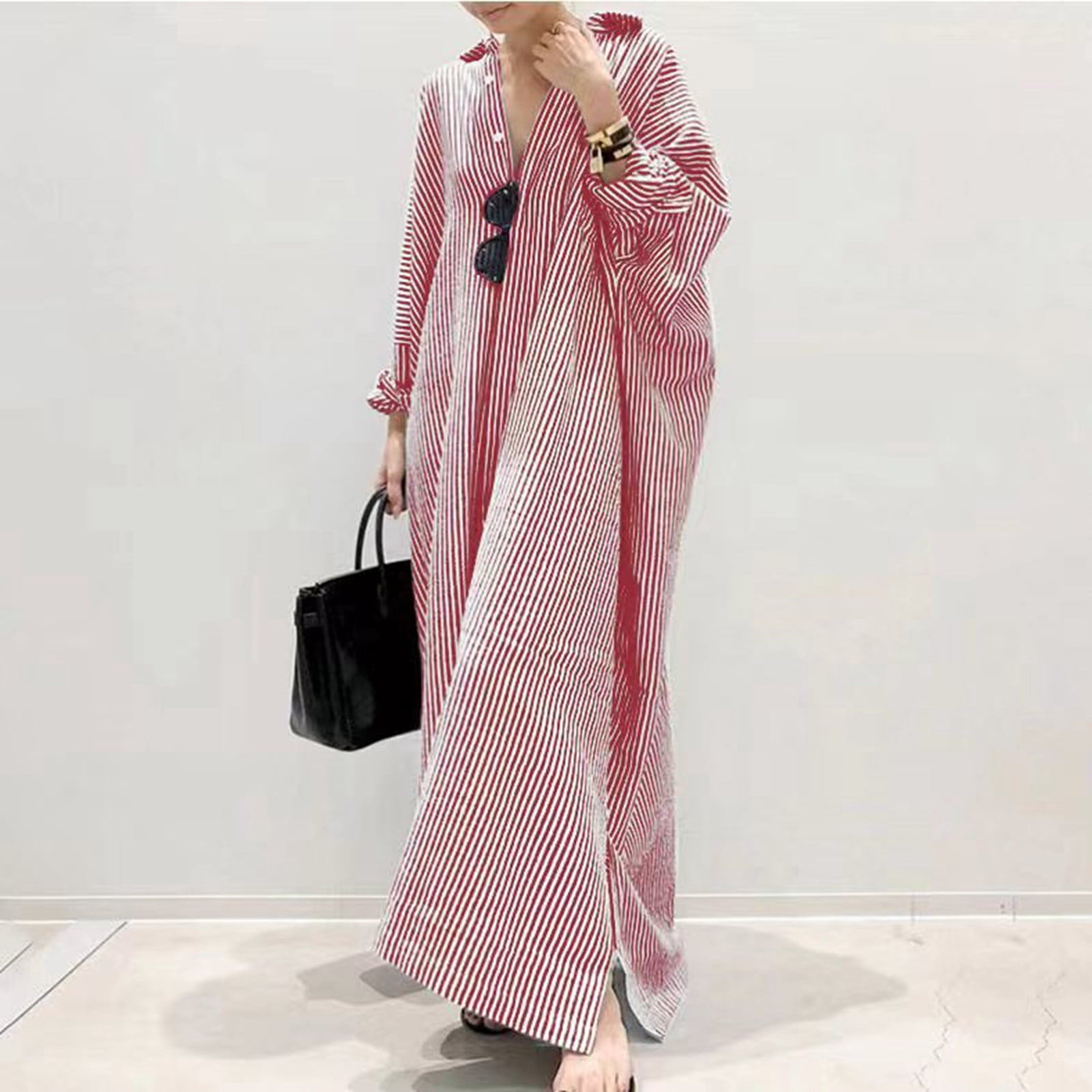 white christmas dresses Manuela Floral Stripe Maxi Dress main image 1