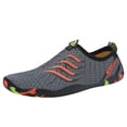 thumbnail image 1 of CAICJ98 Women's Men's Water Shoes Lightweight Breathable Quick Dry Outdoor Unisex Beach Swim Shoes Grey,10.5, 1 of 6