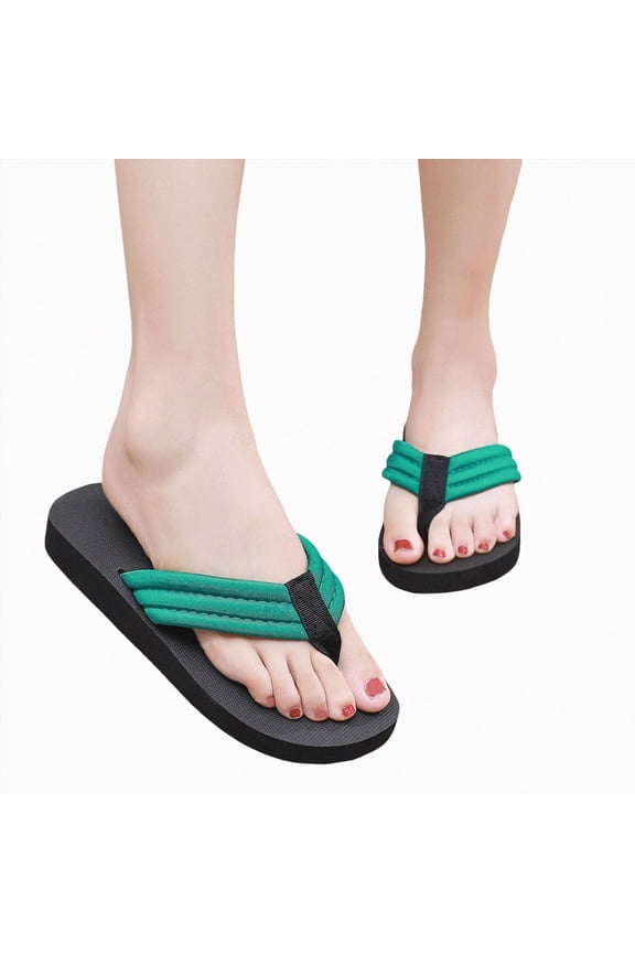 Women's Sandals Summer Beach Sandals for Women Rhinestone Cute Flats Dressy Shoes Sandal,Size 9