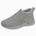 thumbnail image 1 of CAICJ98 Women’s Snow Boots Comfortable Warm Lined Ankle Booties Slip On Waterproof Short Boots Outdoor Winter Boots for Women (Grey,Size 6.5), 1 of 9