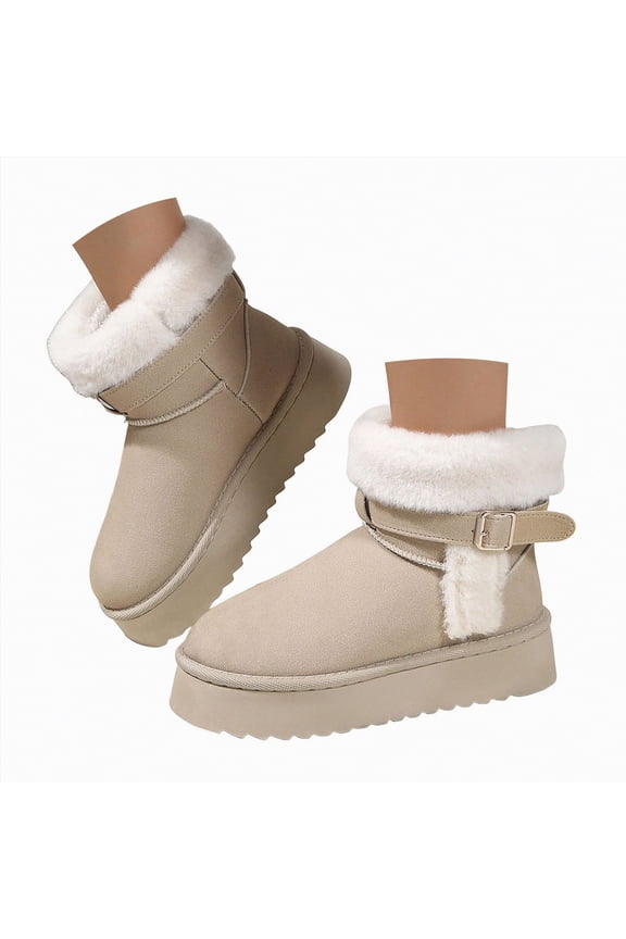 Women’s Winter Boots Suede Leather Classic Ankle Boots with Memory Foam Insole Lightweight Anti-Slip Outsole Outdoor Snow Boots Women (Light Gray,Size 6)