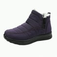 thumbnail image 1 of CAICJ98 Womens Boots Winter Warm Lined Ladies Ankle Booties Comfortable for Outdoor Walking Snow Boots for Women (Purple,Size 9), 1 of 7